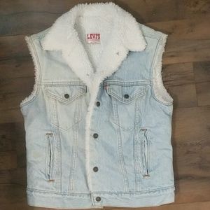 Levis Denim Vest -Sherpa